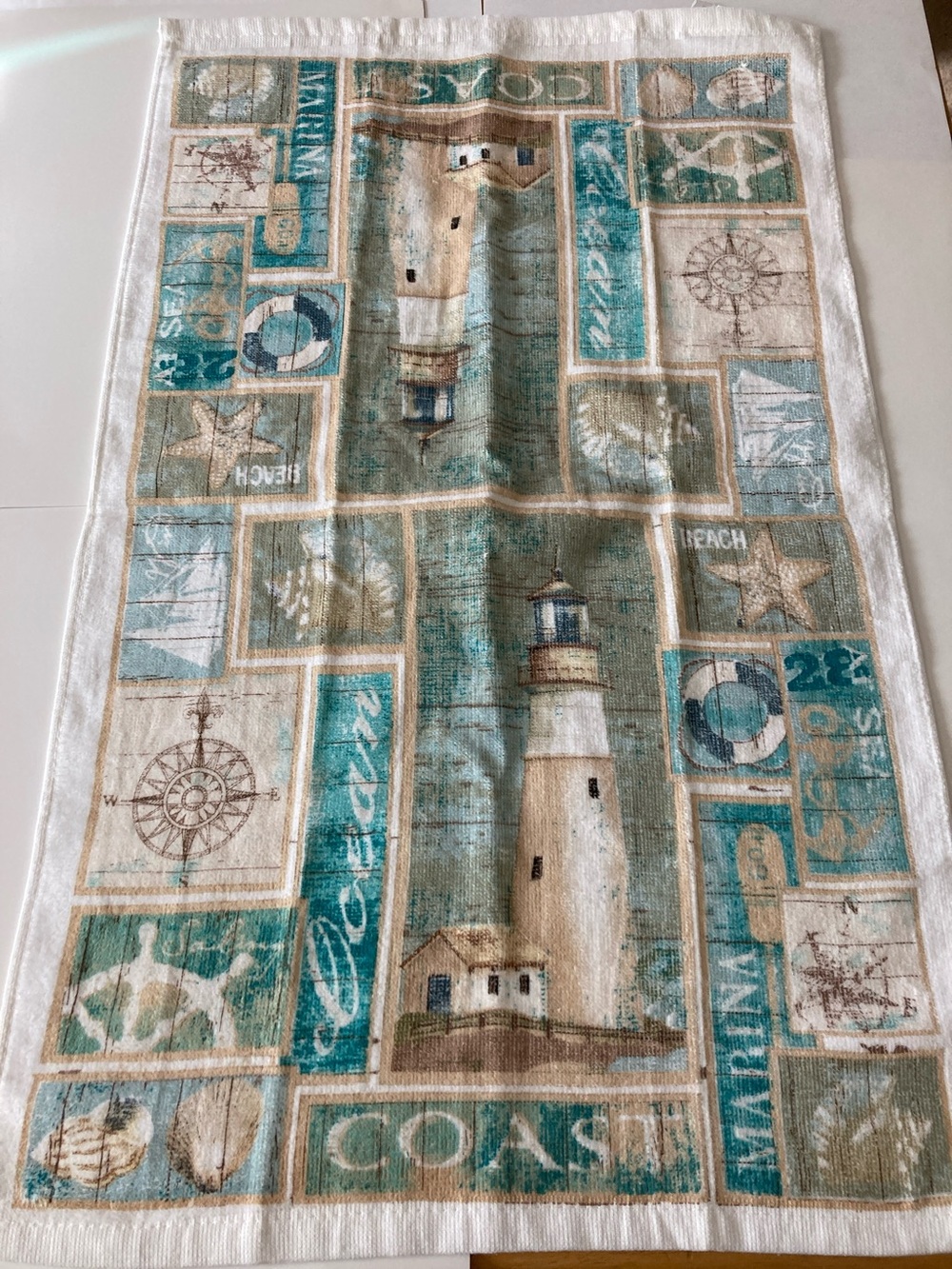 Kay Dee Designs Coastal Lighthouse/Beach Kitchen Towel.